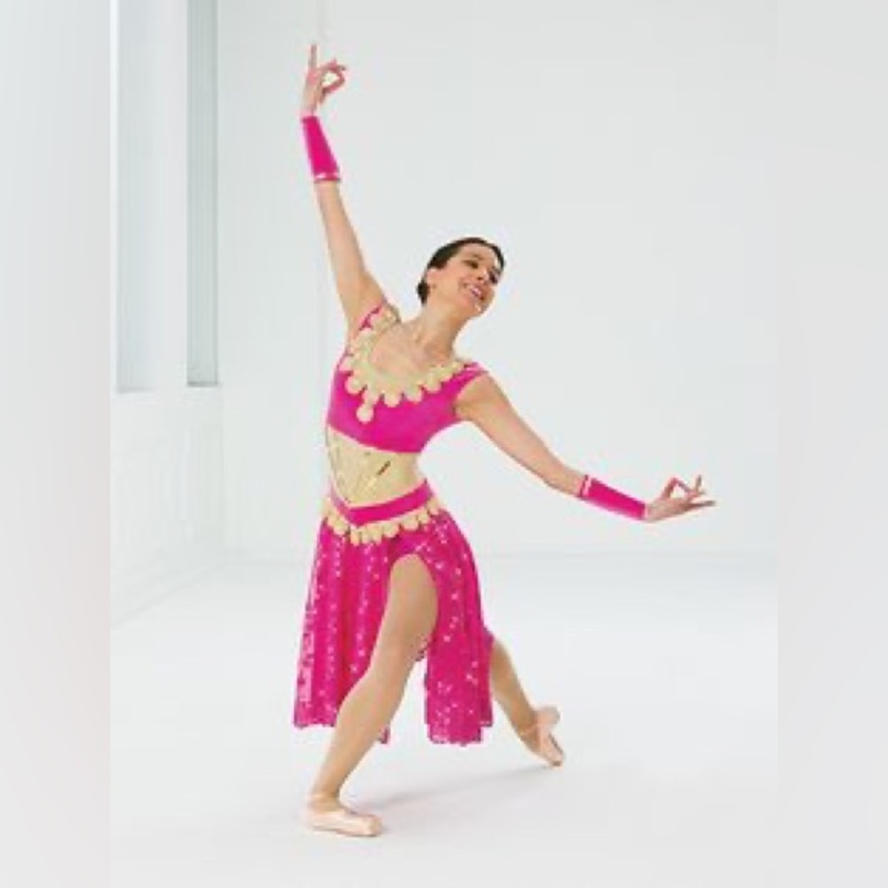 Revolution Dancewear A Thousand and One Nights Bollywood Arabian pink costume
